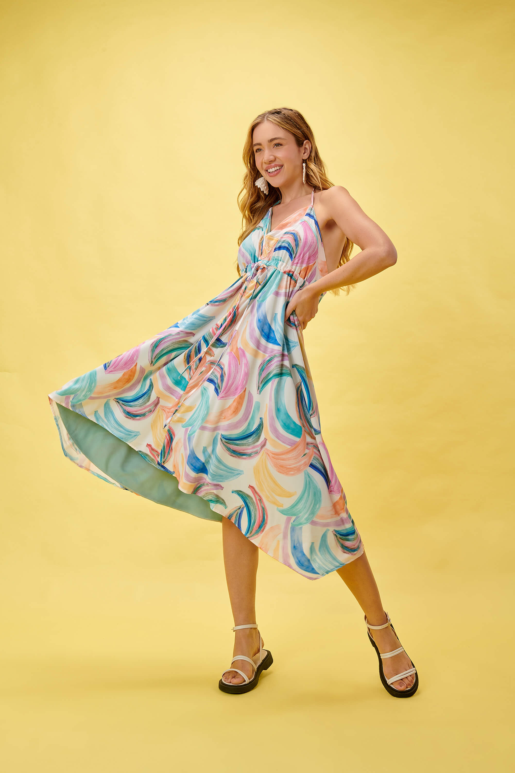 Banana Beach Dress - Vibrant Summer Dress | Playful Design | Desire Denim S Banana Beach Dress - Vibrant Summer Dress | Playful Design | Desire Denim S