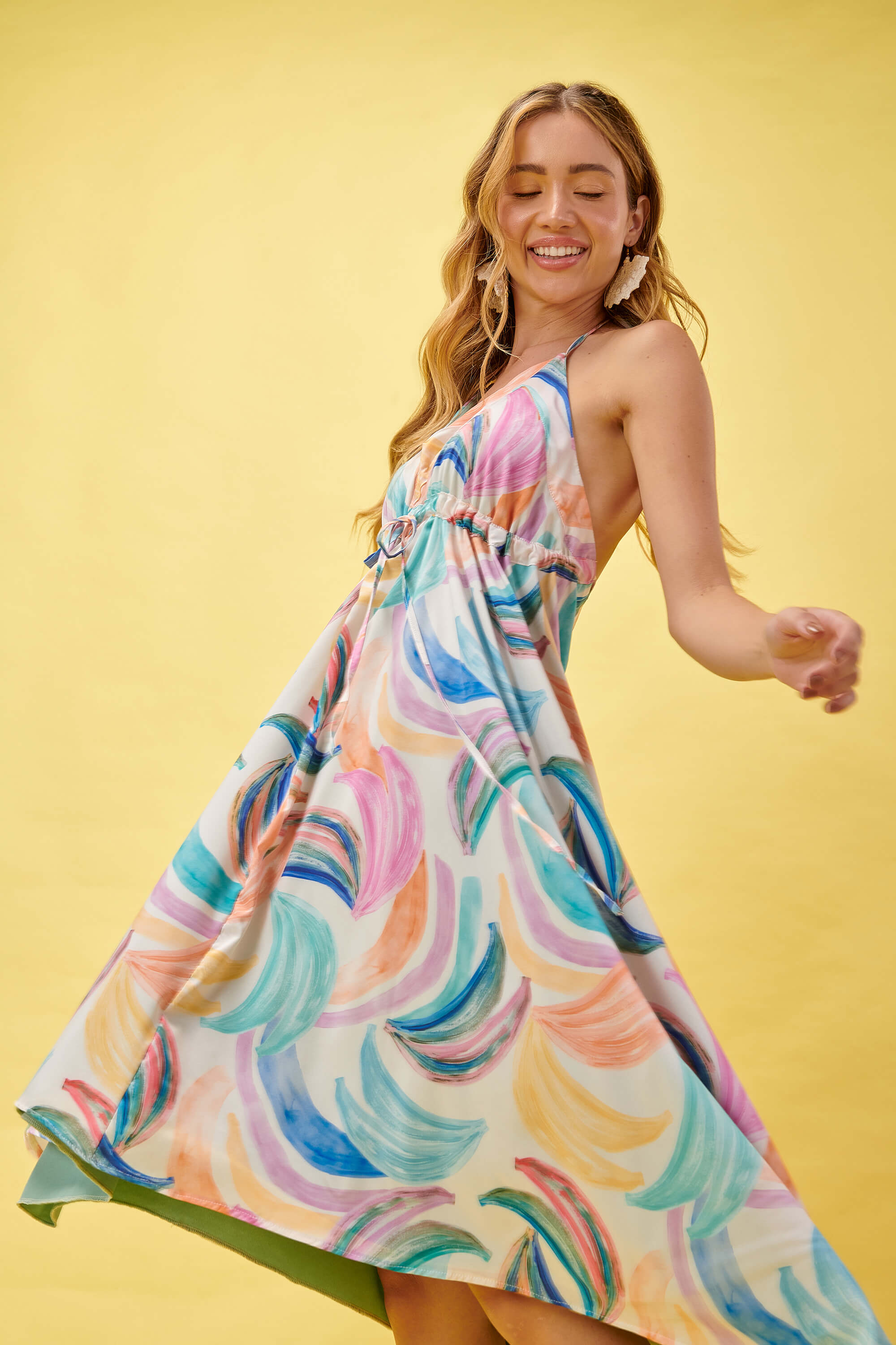 Banana Beach Dress - Vibrant Summer Dress | Playful Design | Desire Denim S Banana Beach Dress - Vibrant Summer Dress | Playful Design | Desire Denim S
